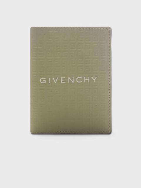 Givenchy CARD HOLDER IN 4G MICRO LEATHER - KHAKI