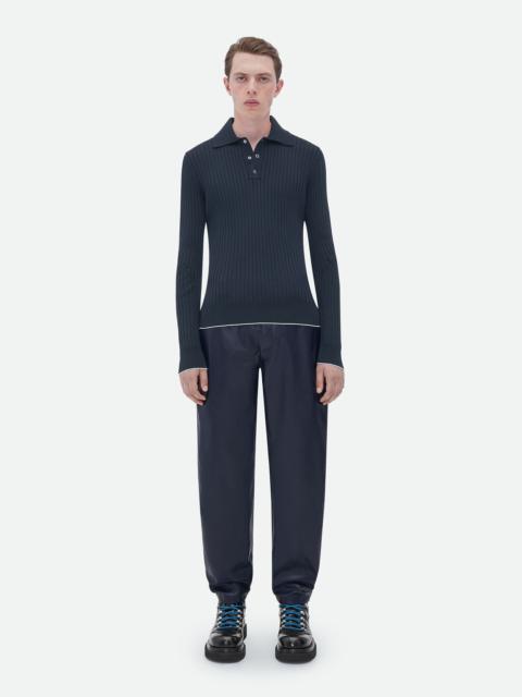 Bottega Veneta ribbed cotton polo