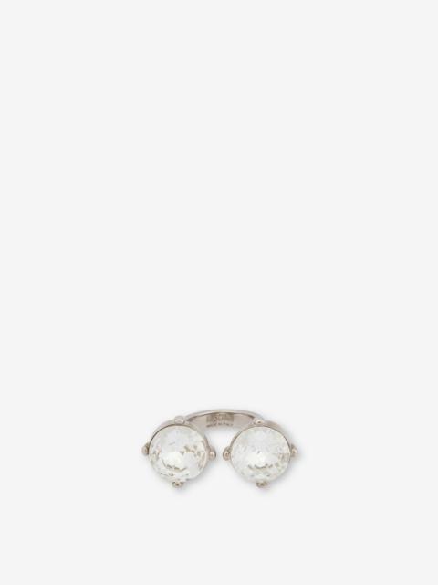 Moschino RING WITH JEWEL STONES