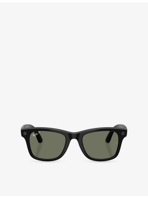 Ray-Ban RW4011 Wayfarer Polarised Square-Frame Injected Meta AI Glasses