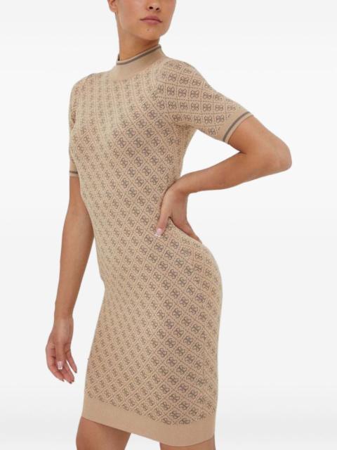 GUESS USA 4G-pattern high-neck mini dress