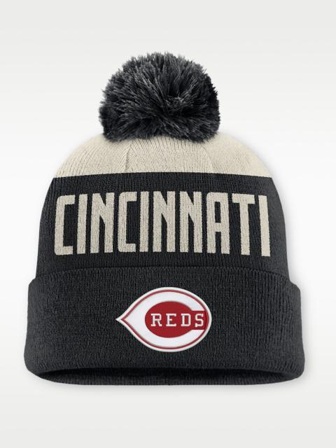 Nike Cincinnati Reds Cooperstown Peak Men's Nike MLB Cuffed Pom Beanie