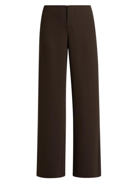 Reformation Women's Vida Low-Rise Wide-Leg Pants - Mole