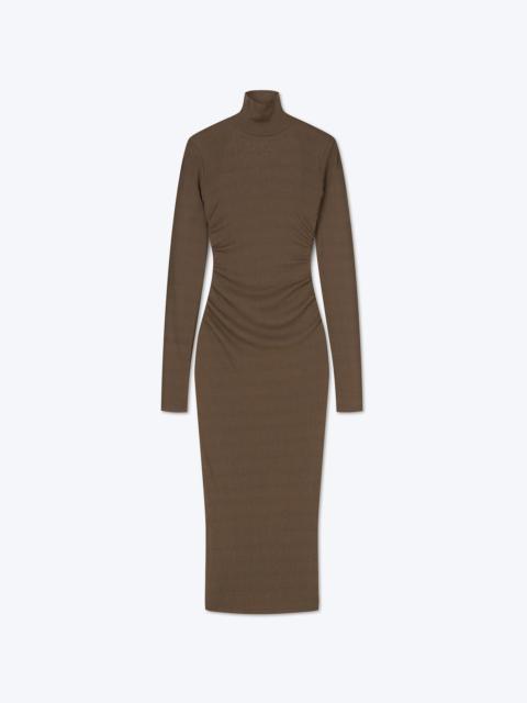 Nanushka CARDIA - Mesh jersey dress - Pine green