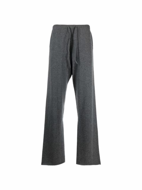 extreme cashmere cashmere-blend straight leg track trousers