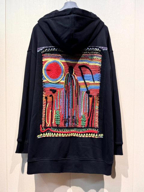 Givenchy Givenchy Black Back Woven Embroidery Zip-Up Hooded Sweater