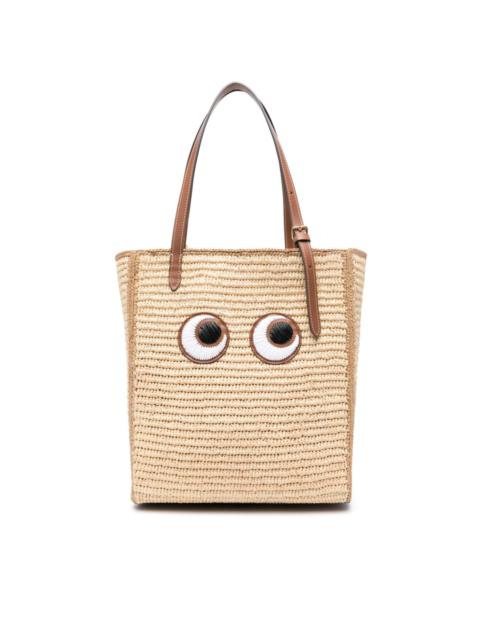 Anya Hindmarch Eyes raffia tote bag