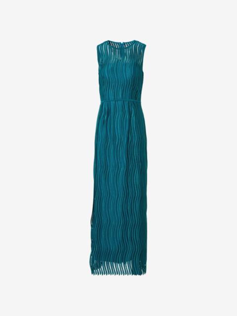 AKRIS Wave Guipure maxi dress