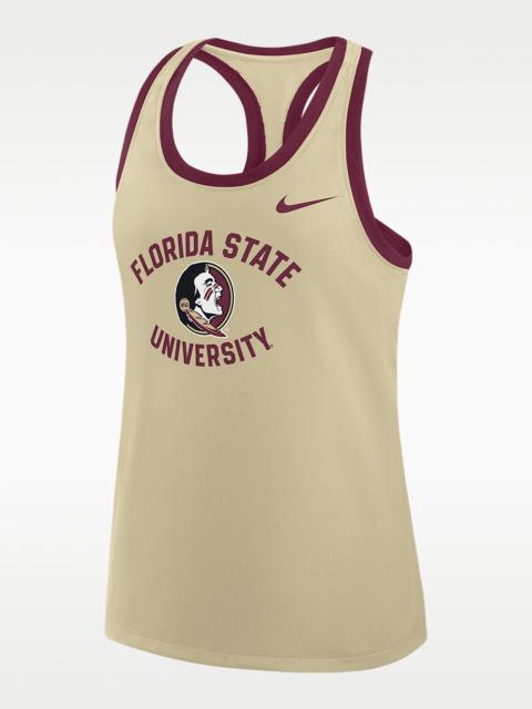 Nike Florida State Uni Name Women's Nike College Racerback Tank Top