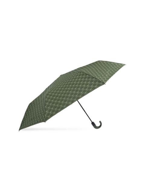 Moschino monogram-print crook-handle umbrella