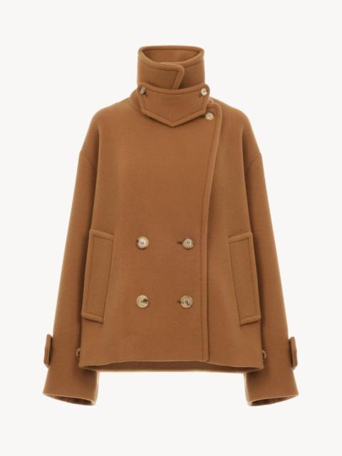 Chloé OVERSIZED SHORT COAT IN WOOL