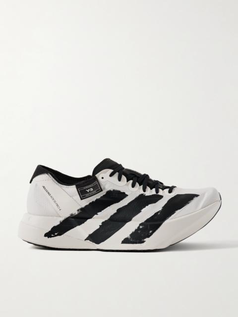 Y-3 + Y-3 Adizero Adios Pro 4 Rubber-trimmed Ripstop Sneakers