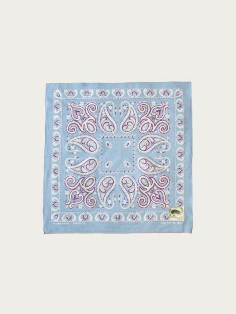 Kapital Fastcolor Selvedge Bandanna (SAMBO Paisely) 15x15 - Sax