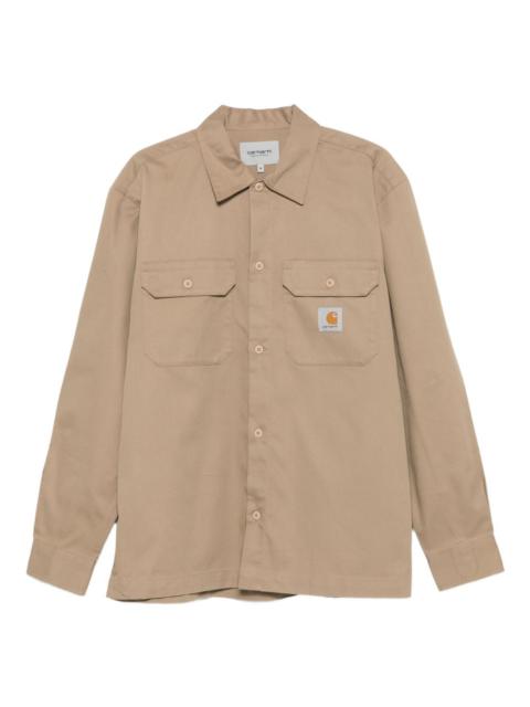 Carhartt logo-patch shirt