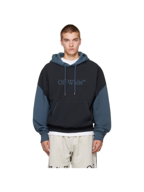 Off-White Blue Negative Big Bookish Regular Hoodie