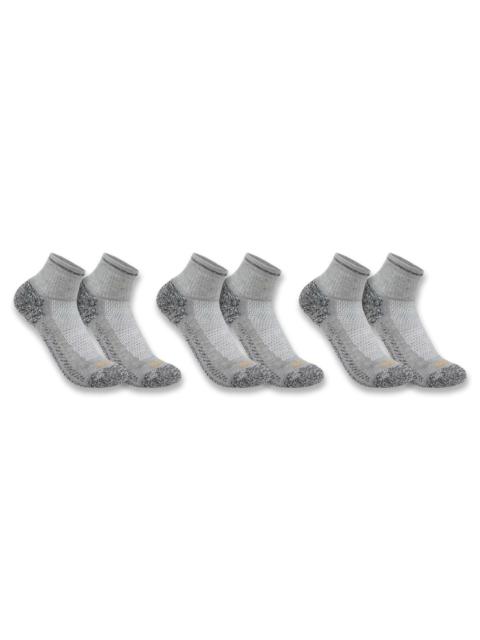 Carhartt Carhartt Force® Midweight Quarter Sock 3-Pack
