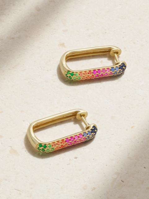 ROXANNE FIRST 14-karat Gold Sapphire Earrings