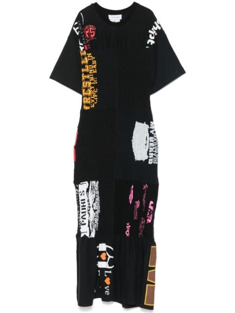 Marine Serre shirred midi dress