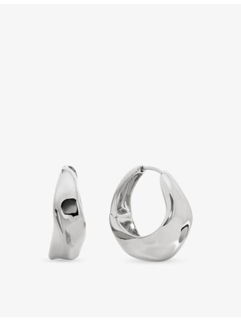MONICA VINADER Nomade Medium Sterling-Silver Hoops