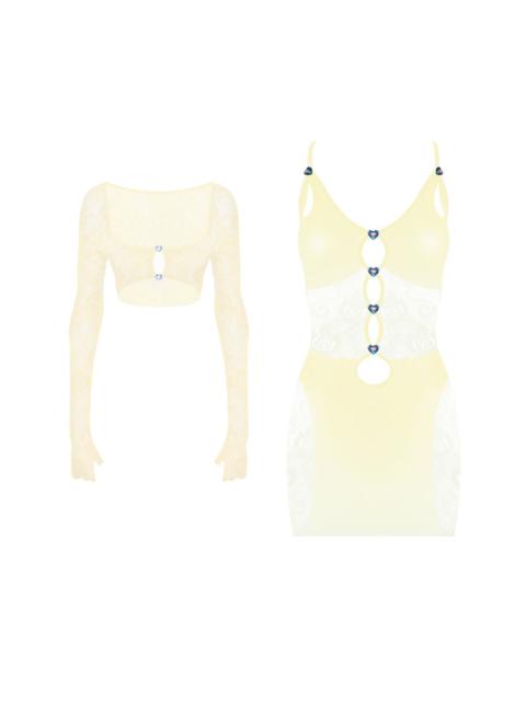POSTER GIRL MEGAN DRESS X OCTAVIA TOP BUTTER