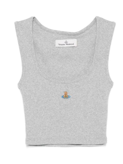 Vivienne Westwood Orb embroidery sleeveless tank top