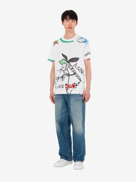 Moschino PRINTED ORGANIC COTTON JERSEY T-SHIRT
