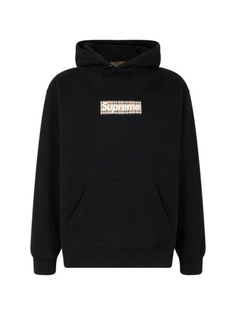 Supreme x Burberry box-logo hoodie "SS22"