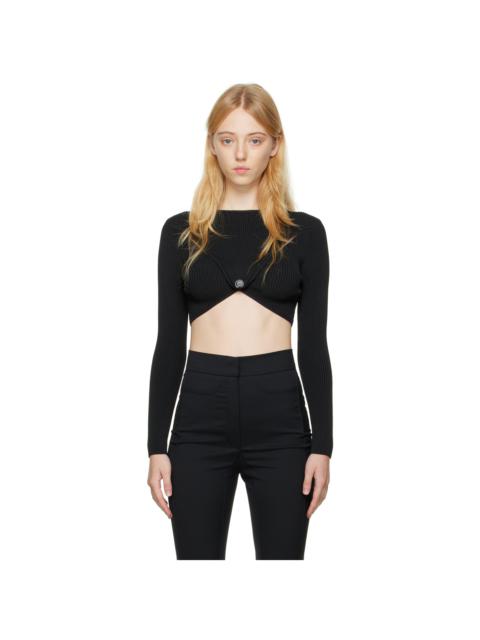 BEVZA Black Envelope Sweater
