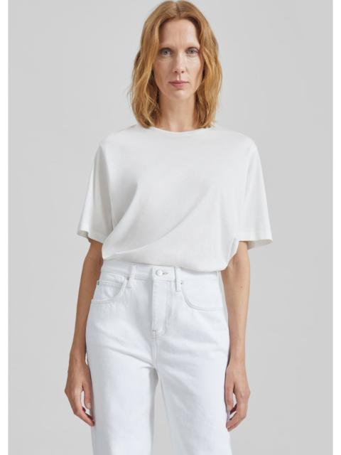 The Frankie Shop Harper Soft Organic T-Shirt - Off White