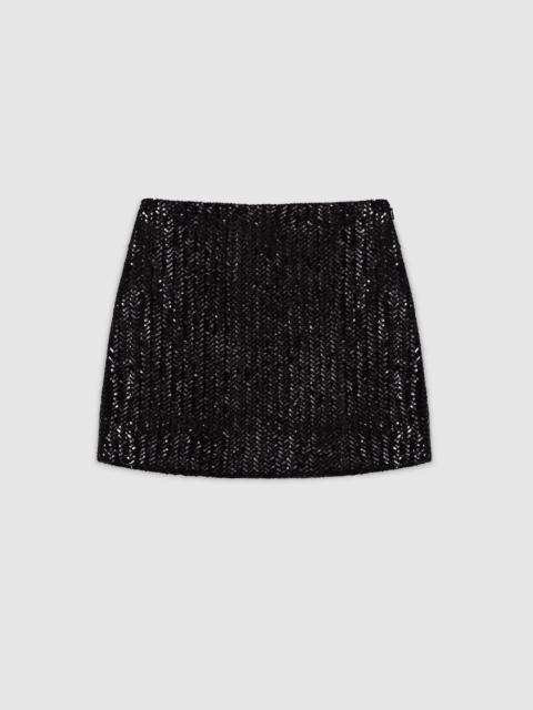 【関税込み】ANINE BING ネイビー Kora ミディアムスカート ANINE BING Kora Skirt - Navy Pinstripe