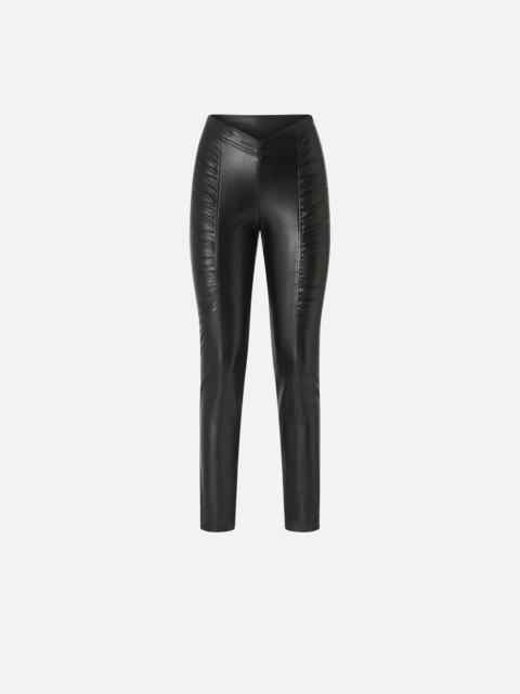 PINKO STRETCH LEATHER-EFFECT LEGGINGS