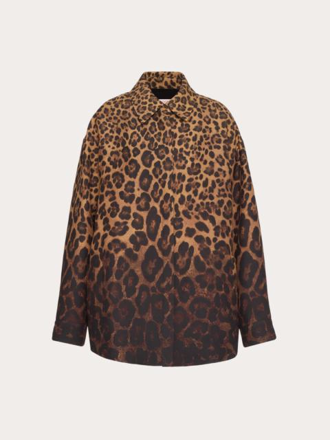 CREPE COUTURE ANIMALIER DEGRADÉ OVERSHIRT