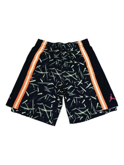 Jordan Air Jordan Splash Ink Graffiti Basketball Sports Knit Shorts Black CW7084-010