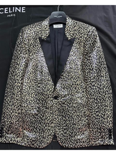 SAINT LAURENT Saint Laurent 14ss show leopard print smoking suit