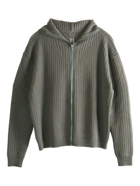 Rick Owens ribbed zip-up hoodie