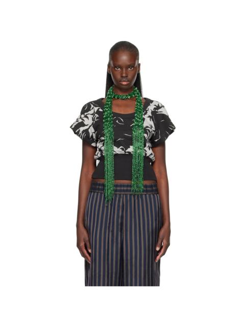 Dries Van Noten Gray Printed T-shirt