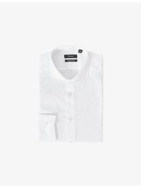 REISS Storm Reg Long-Sleev Cotton-Twill Shirt