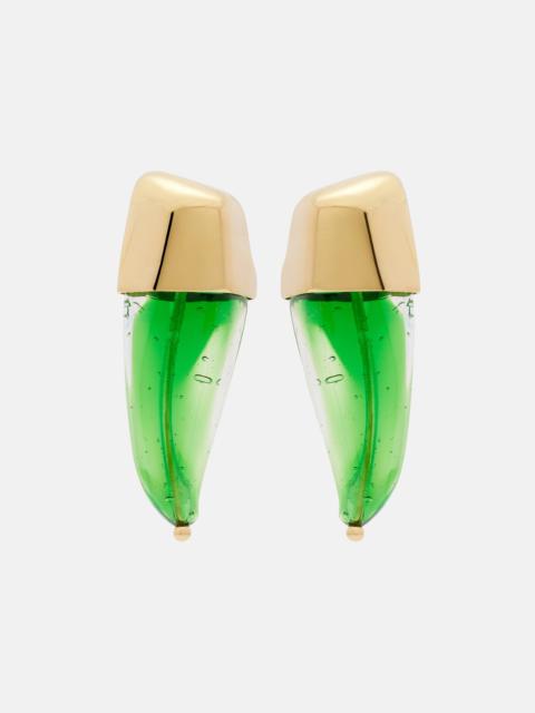 Bottega Veneta Prisma glass earrings