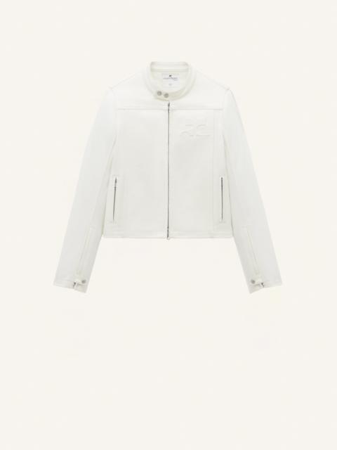 courrèges ICONIC DENIM BIKER JACKET