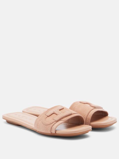 HOGAN H685 suede slides