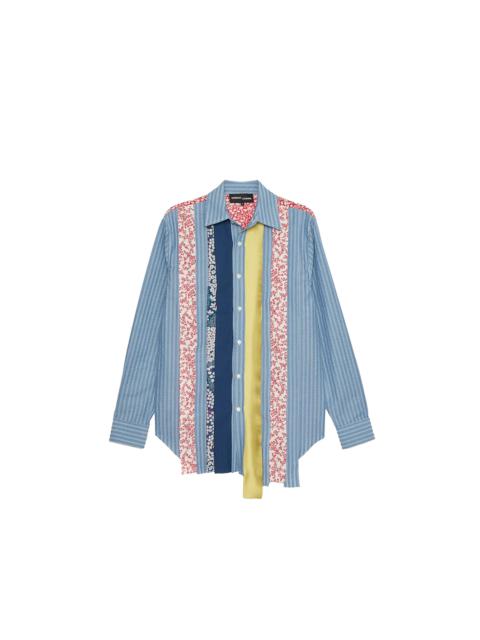 EDWARD CUMING Edward Cuming Patch Slash Shirt Blue
