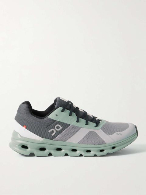 On Cloudrunner Rubber-Trimmed Mesh Running Sneakers