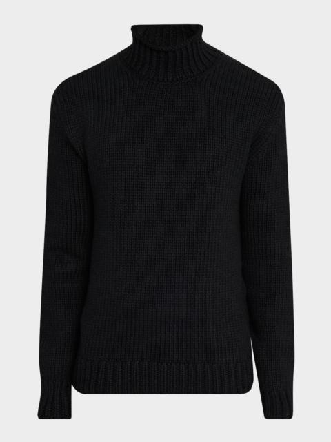 Dolce & Gabbana Men's Wool and Cashmere Slim Crewneck Sweater