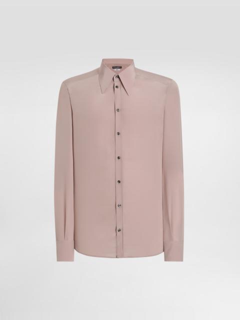 Dolce & Gabbana Silk crêpe de chine gold shirt