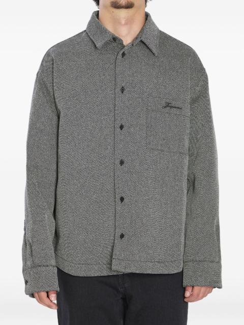 JACQUEMUS Molino  pointed-collar buttoned shirt jacket