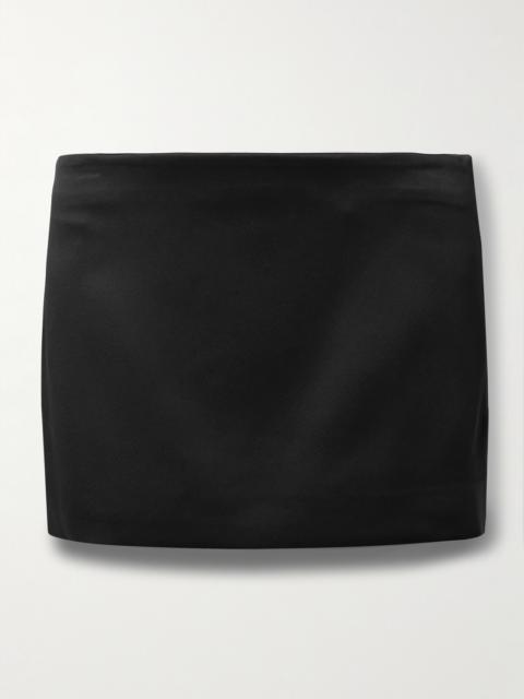 KHAITE Jett Jersey Mini Skirt