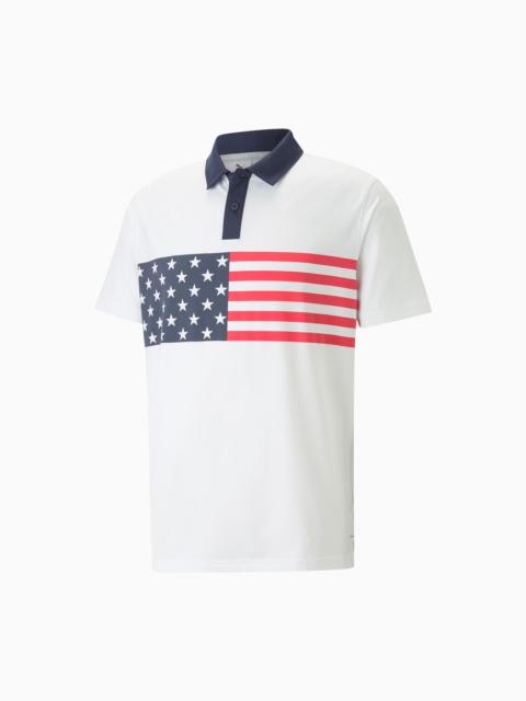 PUMA x VOLITION Flag Stripe Men's Golf Polo Shirt