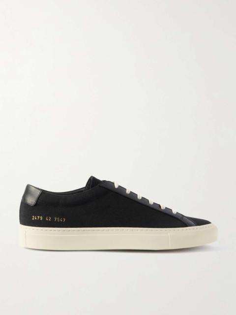 Common Projects Original Achilles Leather-Trimmed Canvas Sneakers