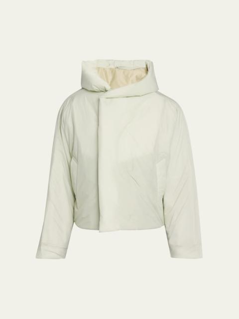 ISSEY MIYAKE Men's Duvet Hooded Short Coat