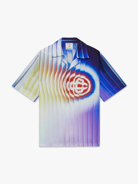 CASABLANCA Shockwave Short Sleeve Silk Shirt